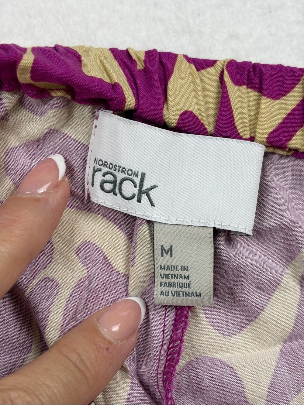 NWT Nordstrom Rack Abstract Graphic Print Palazzo Wide Leg Pants M - Picture 5 of 9